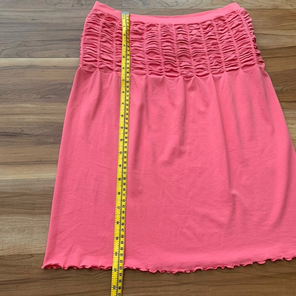 Last Tango 1231 Strapless Tube Top Ruched Coral Pink Size Large NWT - Picture 3 of 7